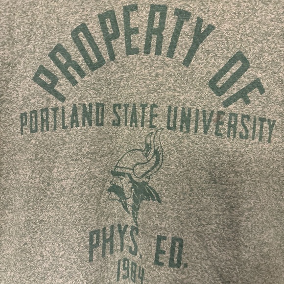 Portland State University Green Men's T-Shirt- size medium - Picture 2 of 5